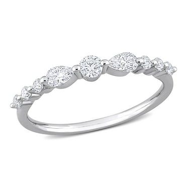 Everly Women's Created Moissanite Sterling Silver Ring