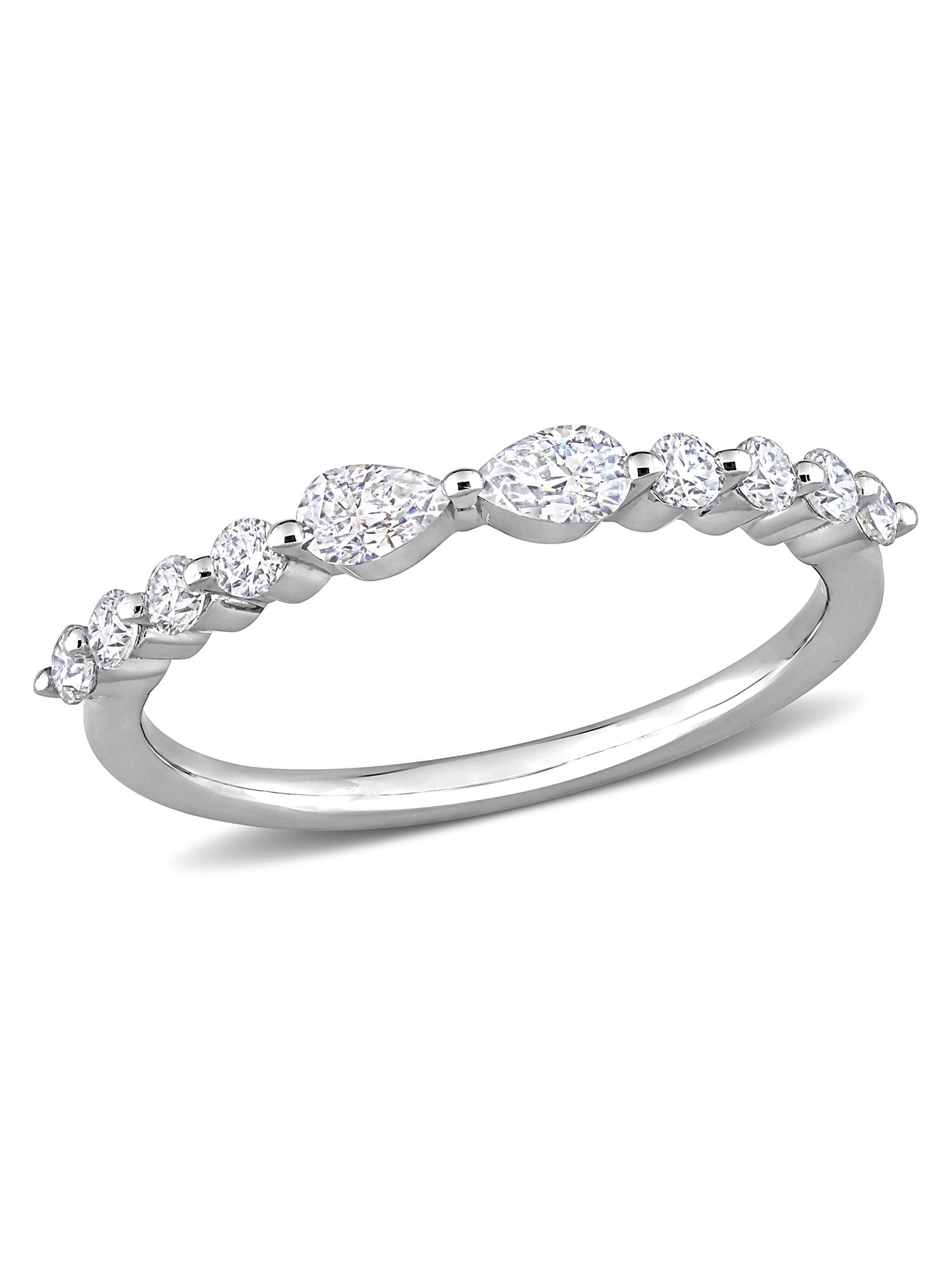 Everly Women's Created Moissanite Sterling Silver Ring