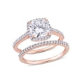 thumbnail image 1 of Everly Women's Created Moissanite and Diamond 14k Rose Gold Bridal Set, 1 of 7