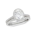 thumbnail image 1 of Everly Women's Created Moissanite and Diamond 14k White Gold Bridal Set, 1 of 7