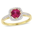 thumbnail image 1 of Everly Women's Created Ruby 10k Yellow Gold Ring, 1 of 7
