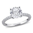 thumbnail image 1 of Everly Women's Created White Sapphire Engagement Ring in 10K White Gold, 1 of 9