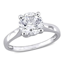 Everly Women's Created Sapphire 10K White Gold Engagement Ring