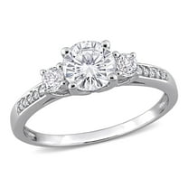 Everly Women's Created Sapphire 10K White Gold Engagement Ring