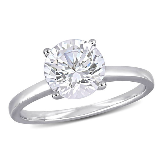 Everly Women's Created Sapphire 10K White Gold Engagement Ring
