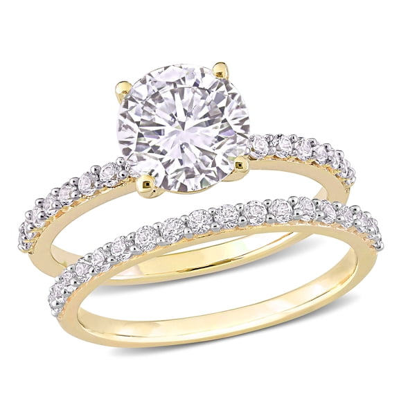 Everly Women's Created Sapphire 10K Yellow Gold Engagement Ring