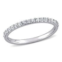 Everly Women's Created Sapphire 10k White Gold Wedding Ring