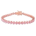 thumbnail image 1 of Everly Women's Created Sapphire Rose Gold Plated Tennis Bracelet, 1 of 4