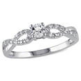 thumbnail image 1 of Everly Women's Created Sapphire Sterling Silver Engagement Ring, 1 of 7
