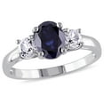 thumbnail image 1 of Everly Women's Created Sapphire Sterling Silver Engagement Ring, 1 of 7