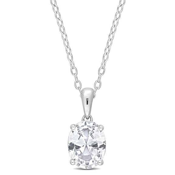 Everly Women's Created Sapphire Sterling Silver Necklace