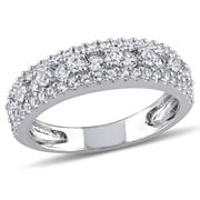Everly Womens Created Sapphire Sterling Silver Ring