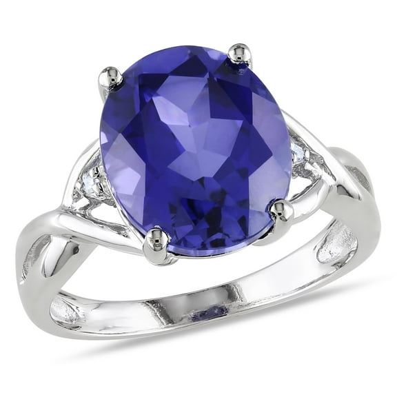 Everly Women's Created Sapphire Sterling Silver Ring