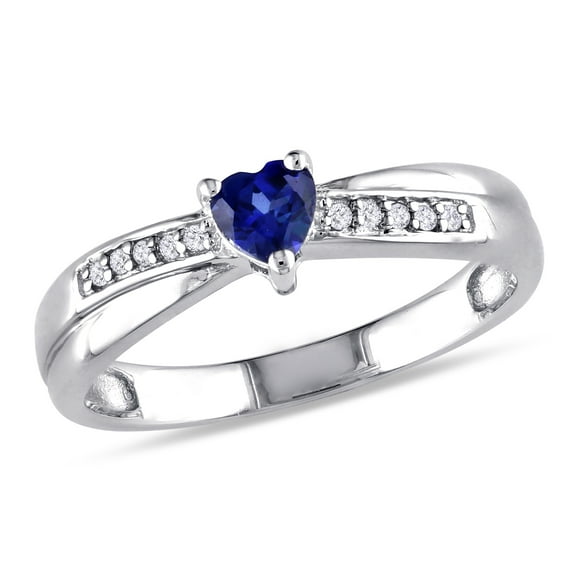 Everly Women's Created Sapphire Sterling Silver Ring
