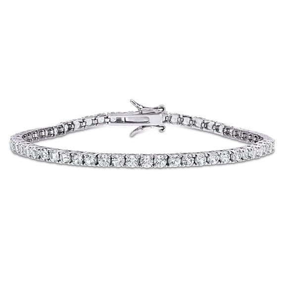Everly Women's Created Sapphire Sterling Silver Tennis Bracelet
