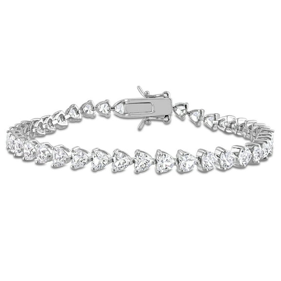 Everly Women's Created Sapphire Sterling Silver Tennis Bracelet