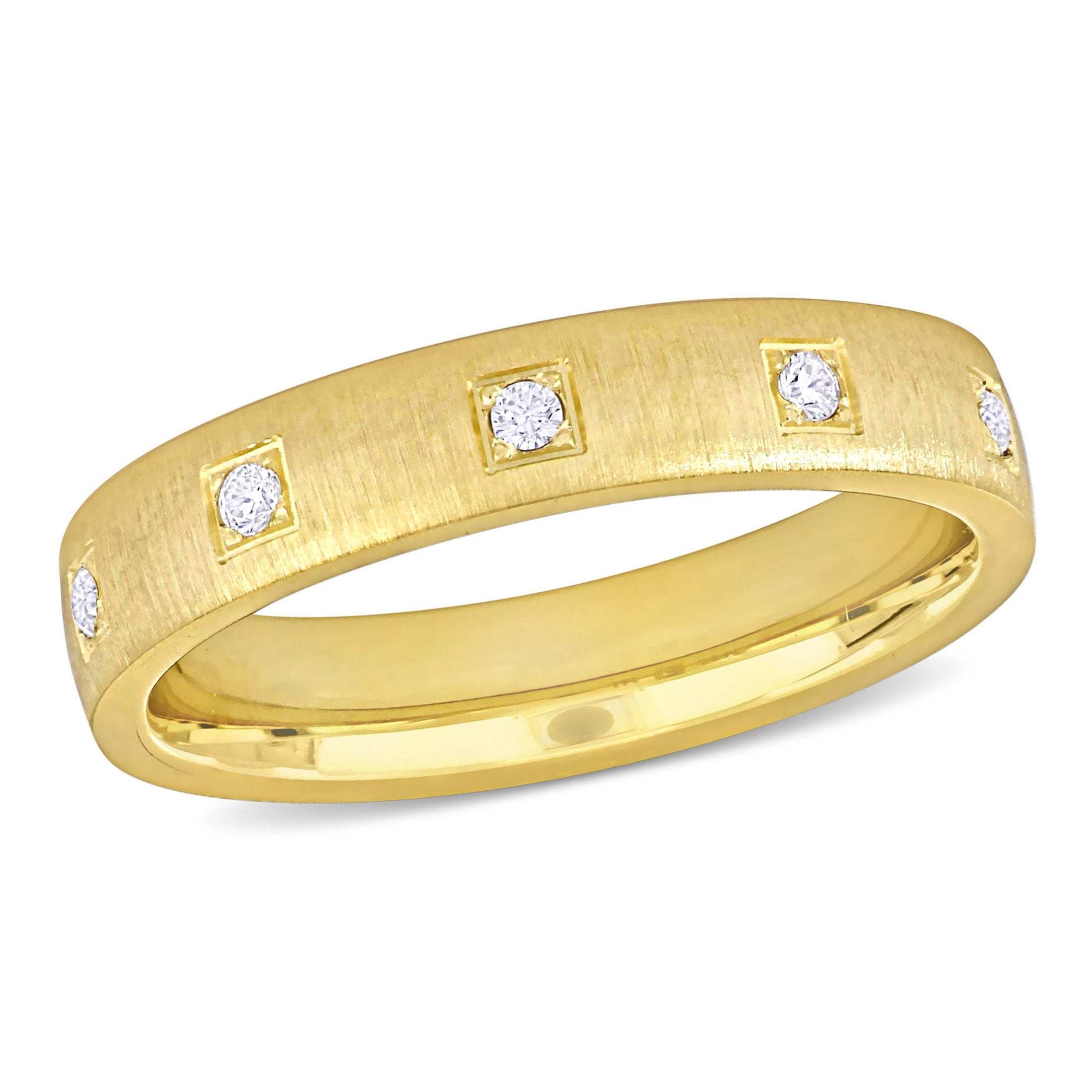 Everly Women's Cubic Zirconia 14k Yellow Gold Wedding Ring