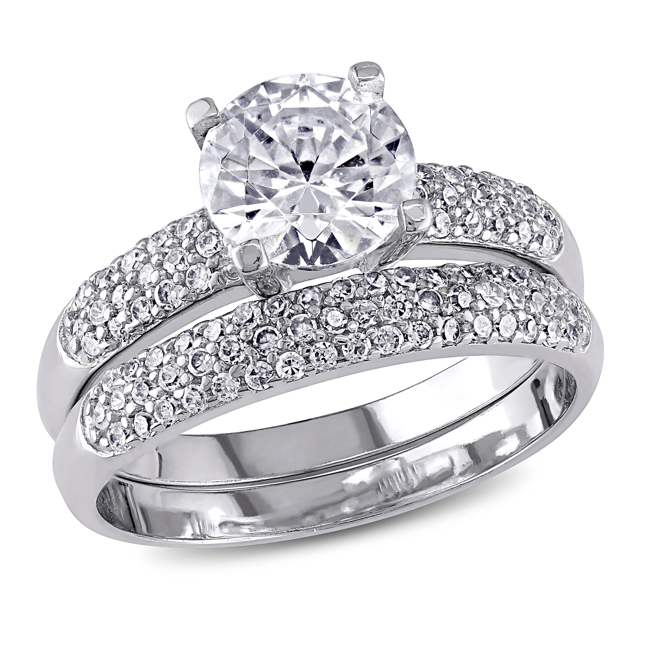 Everly Women's Cubic Zirconia Sterling Silver Bridal Set