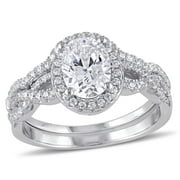 Everly Women's Cubic Zirconia Sterling Silver Bridal Set