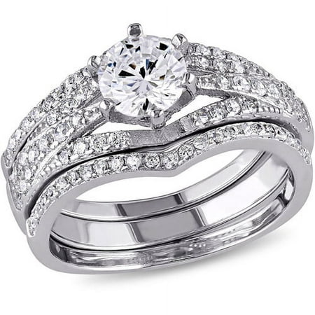 Everly Women's Cubic Zirconia Sterling Silver Bridal Set