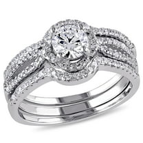 Everly Women's Cubic Zirconia Sterling Silver Bridal Set