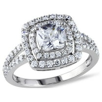 Everly Women's Cubic Zirconia Sterling Silver Engagement Ring