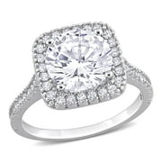 Everly Women's Cubic Zirconia Sterling Silver Engagement Ring
