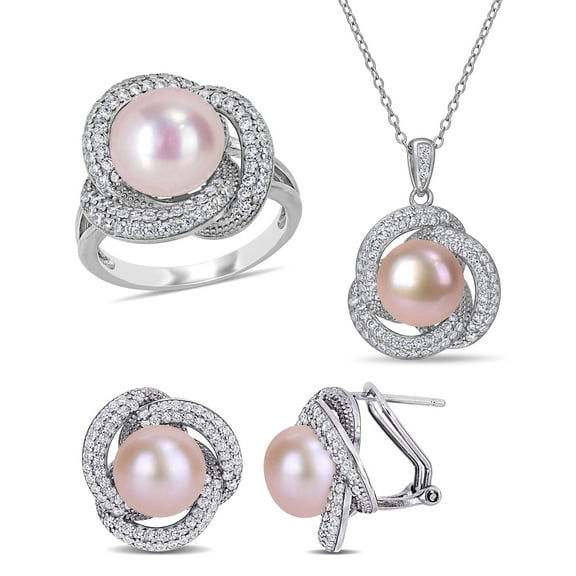 Everly Women's Cubic Zirconia Sterling Silver Jewelry Set