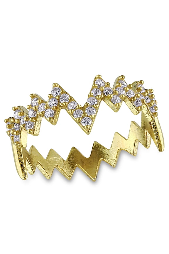 Women's Cubic Zirconia Sterling Silver Ring