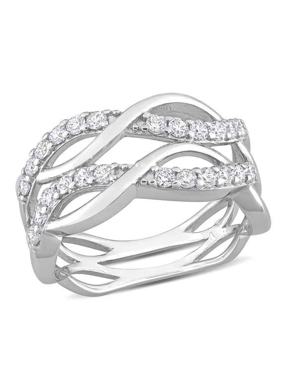 Women's Cubic Zirconia Sterling Silver Ring