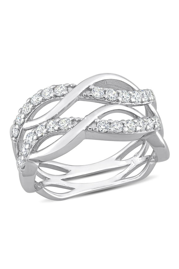 Women's Cubic Zirconia Sterling Silver Ring