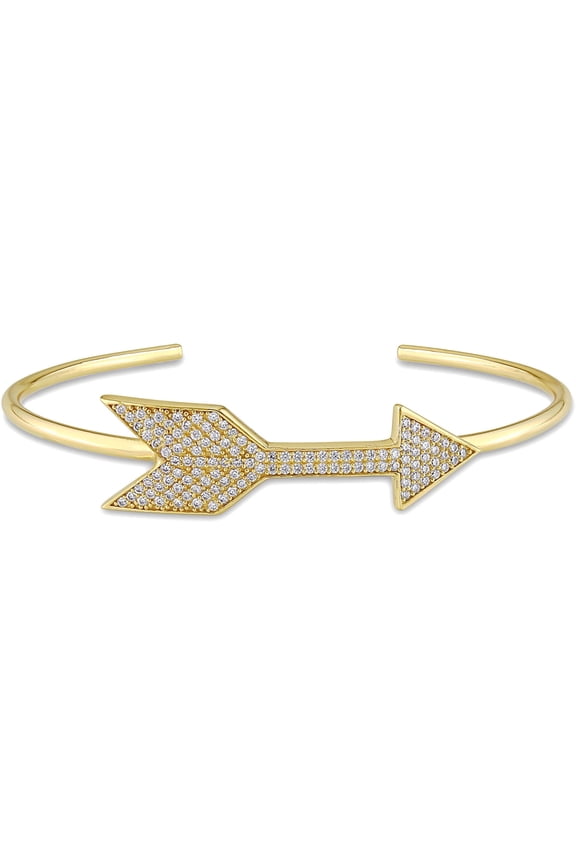 Women's Cubic Zirconia Yellow Gold Plated Bracelet