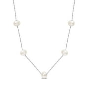 Everly Women's Cultured Freshwater Pearl 10kt White Gold Pearl by the Yard Necklace