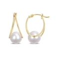 thumbnail image 1 of Everly Women's Cultured Pearl 10k Yellow Gold Earrings, 1 of 4