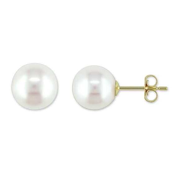 Everly Women's Cultured Pearl 10k Yellow Gold Earrings