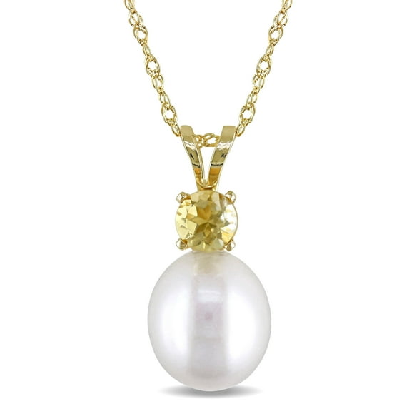 Everly Women's Cultured Pearl 14k Yellow Gold Necklace