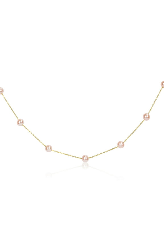 Women's Cultured Pearl 14k Yellow Gold Necklace