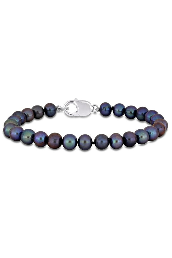 Women's Cultured Pearl Sterling Silver Anklet