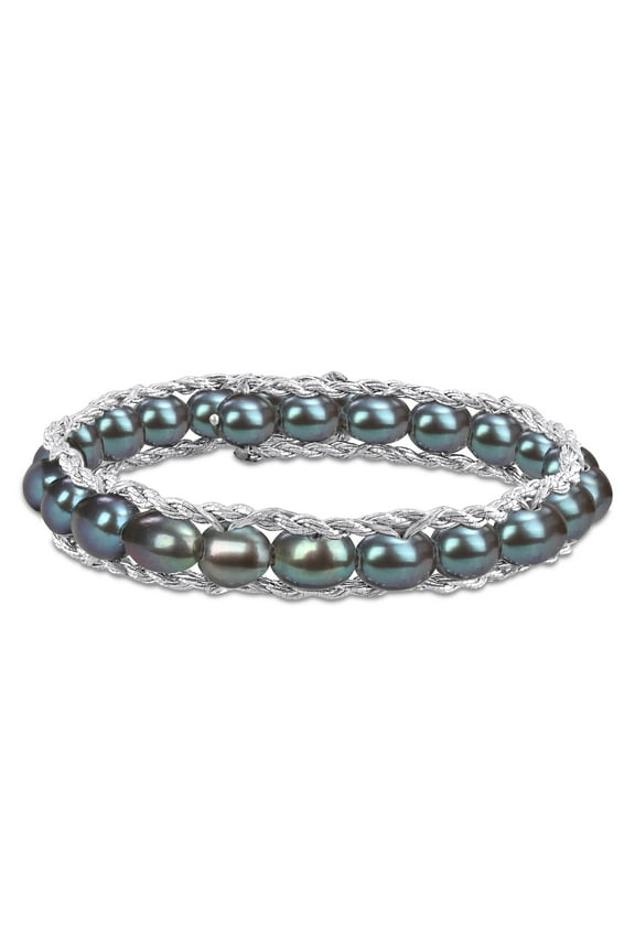 Women's Cultured Pearl Sterling Silver Bracelet