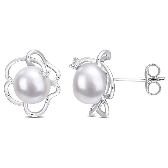 Everly Women's Cultured Pearl Sterling Silver Earrings
