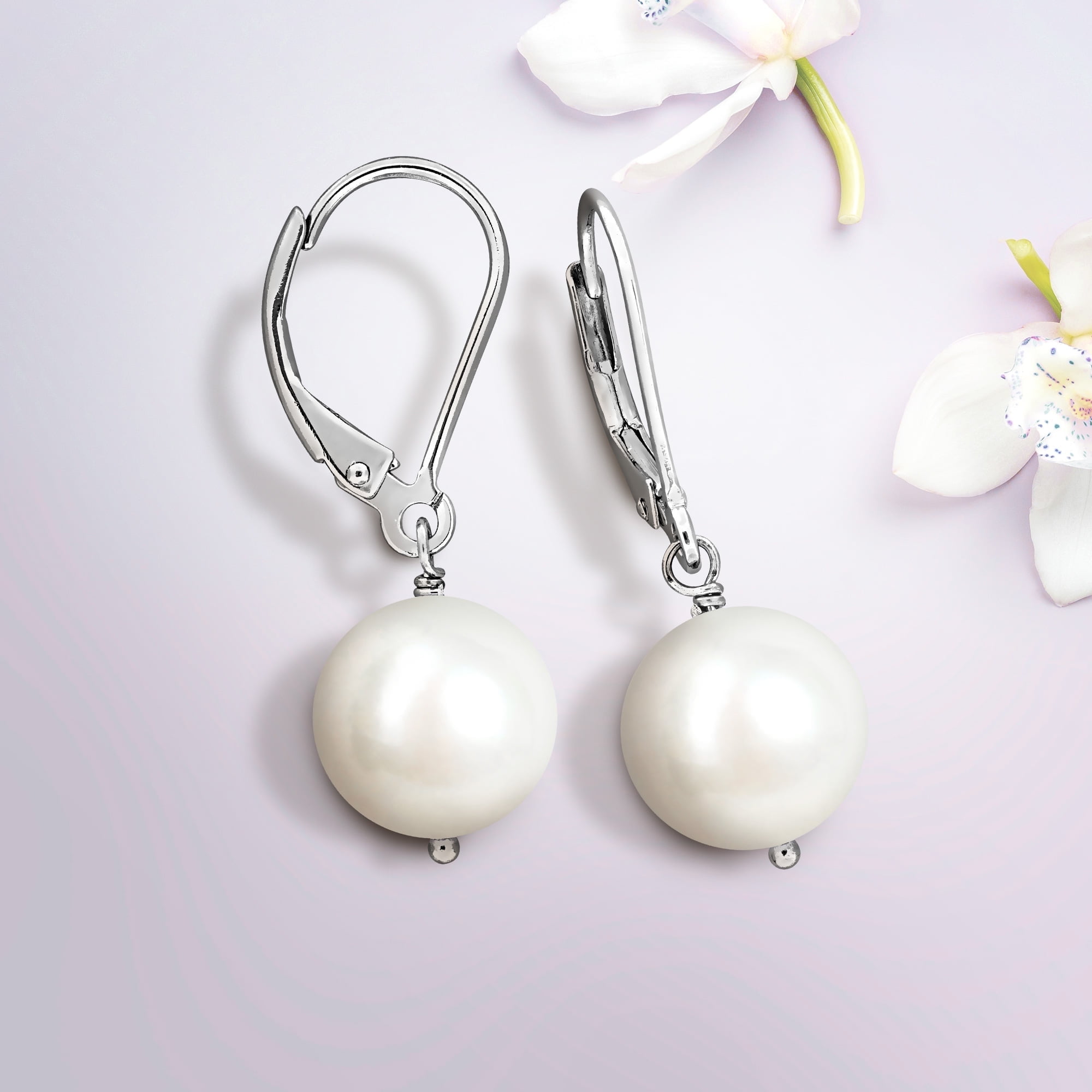 Everly Women's Cultured Pearl Sterling Silver Earrings