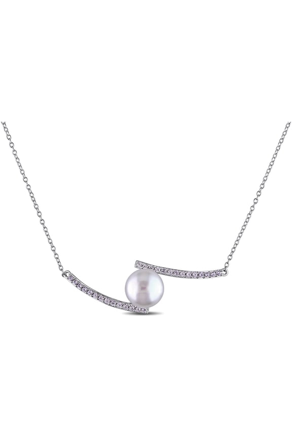 Women's Cultured Pearl Sterling Silver Necklace