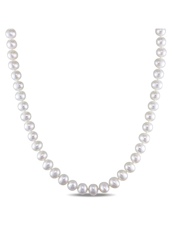 Women's Cultured Pearl Sterling Silver Necklace