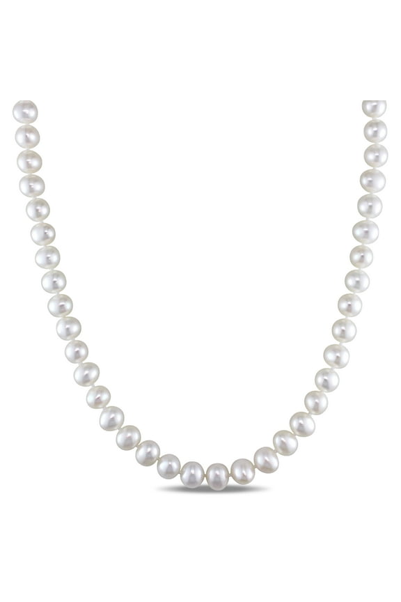Women's Cultured Pearl Sterling Silver Necklace
