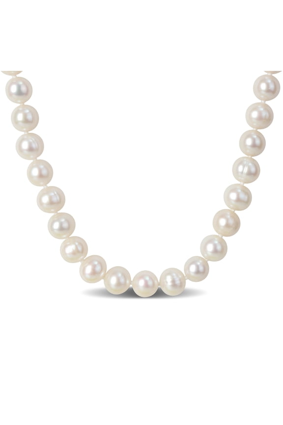 Women's Cultured Freshwater Pearl Sterling Silver Strand Necklace