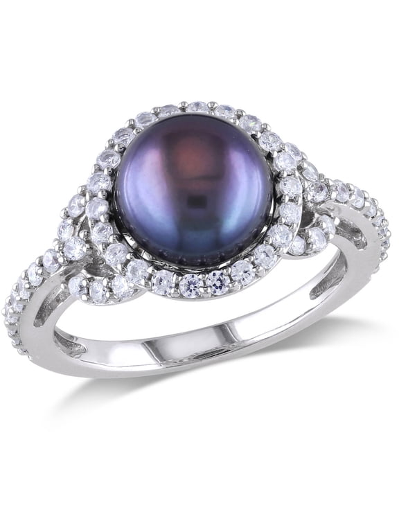 Women's Cultured Pearl Sterling Silver Ring