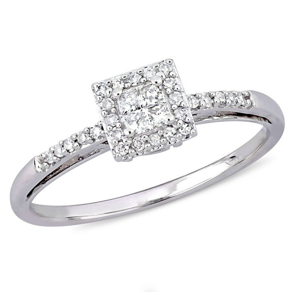 Everly Women's Diamond 10K White Gold Engagement Ring