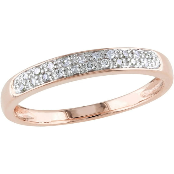 Everly Women's Diamond 10k Rose Gold Wedding Ring