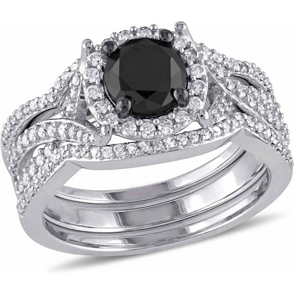 Everly Women's Diamond 10k White Gold Bridal Set