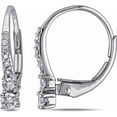 thumbnail image 1 of Everly Women's Diamond 10k White Gold Earrings, 1 of 3